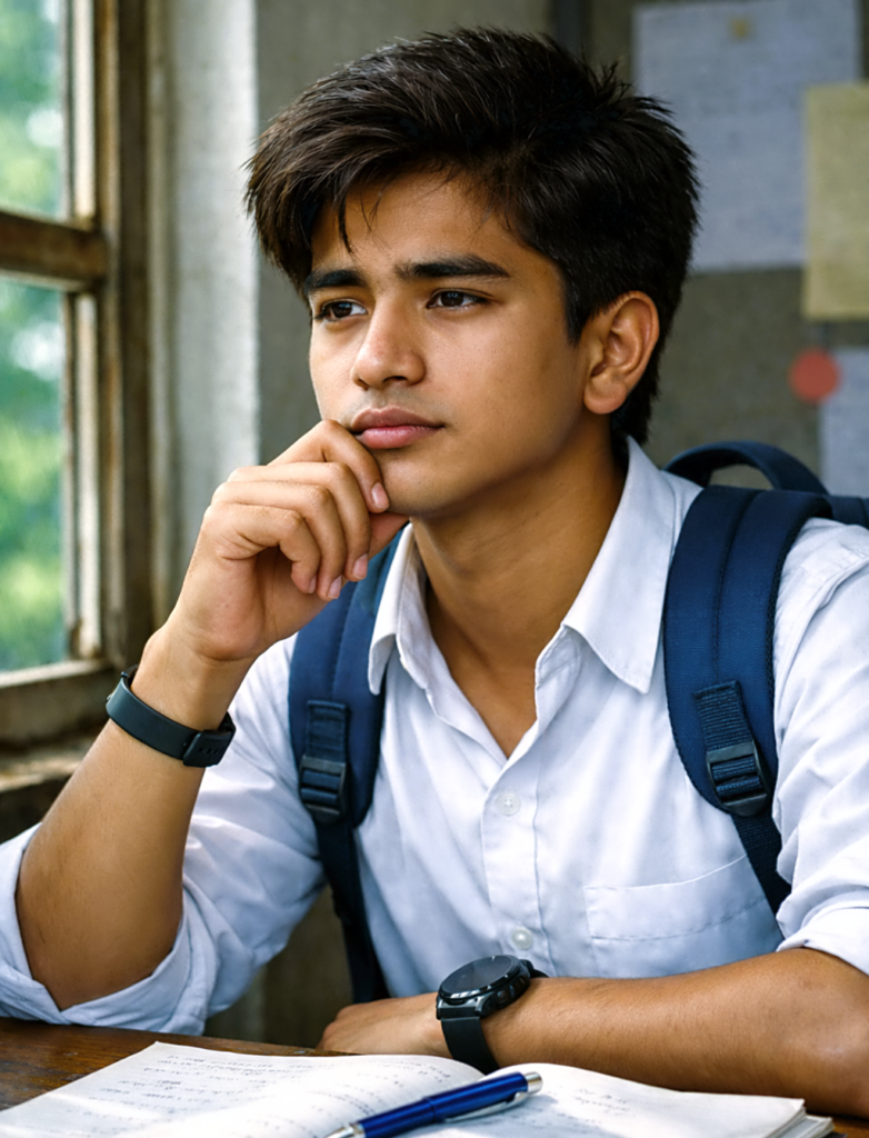 A Thinking Assamese student.